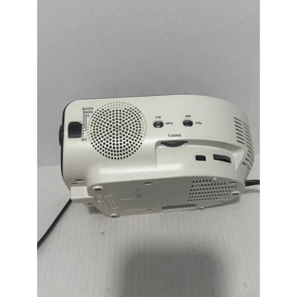 Sony Dream Machine FM/AM CD Clock Radio Black White ICF-CD815